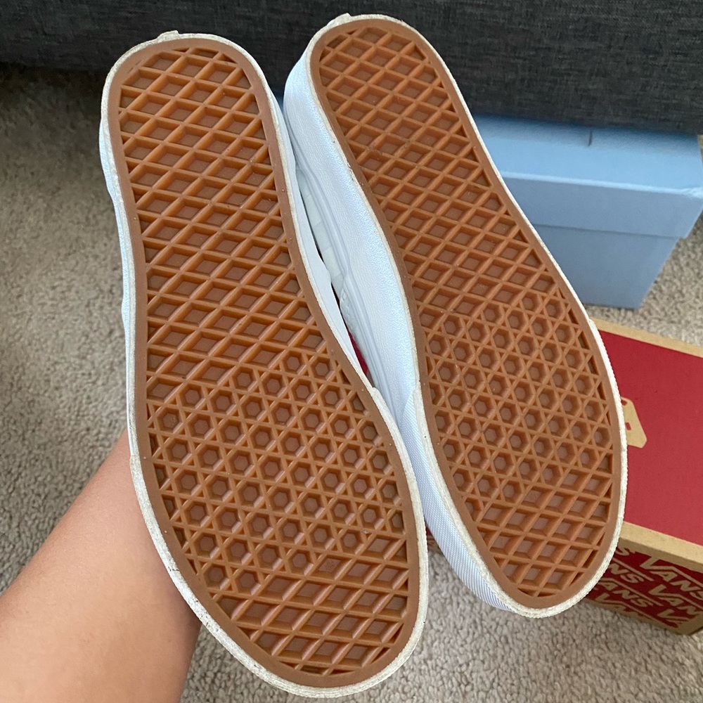 White Checkered Vans - image 4